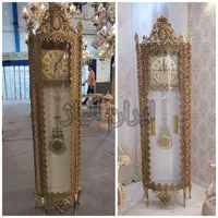ساعت ایستاده کنارسالنی ویترینی ساعت طرح برنج|ساعت دیواری و تزئینی|مشهد, طلاب|دیوار