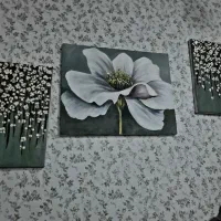 تابلو رنگ روغن طرح تابلو فرش نگین کاری شده|تابلو، نقاشی، عکس|تبریز, |دیوار