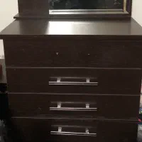 دراورآینه ریلی،تخت+تشک،پاتختی،میزکارکتابخانه
