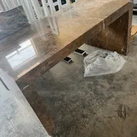 میز سنگی زیر قیمت با اسکلت فلزی