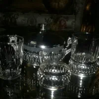 یک دست استکان ب همراه قندان  *نو*|ظروف سرو و پذیرایی|بروجرد, |دیوار