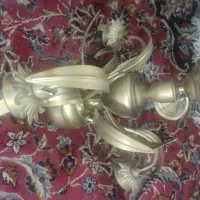 لوستر برنزی سه شاخه