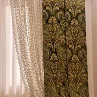 پرده لب دانتل|پرده، رانر، رومیزی|قرچک, مهدیه|دیوار