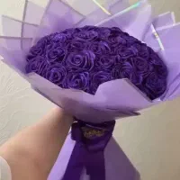 دسته گل روبانی