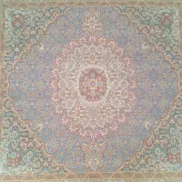 جفت قالیچه125*125|گلیم، جاجیم، گبه|بیرجند, |دیوار