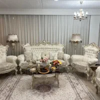 میز مبل سلطنتی به همراه نهار خوری|مبلمان خانگی و میز عسلی|فردیس, دهکده|دیوار