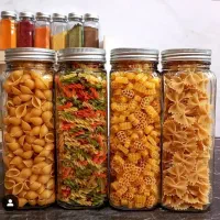 ظرف حبوبات شیشه حبوبات جا حبوبات