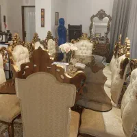 مبلمان سلطنتی ومیز و صندلی و بوفه آیینه|مبلمان خانگی و میز عسلی|تنکابن, |دیوار