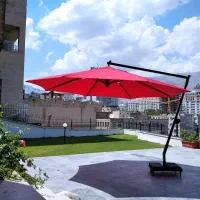چتر پایه کنار چراغدار