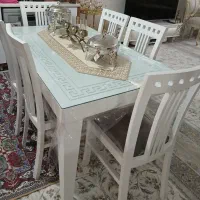 میز ناهارخوری ۶ نفره نو جهیزیه درجه یک|میز و صندلی غذاخوری|مشهد, جانباز|دیوار