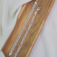 دستبند نقره مردانه وارداتی ترکیه گرمی ۳۵۰