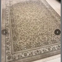 فرش ۹ متری و ۲تخته فرش ۶ متری فرش گرد رنگ کرم طوسی