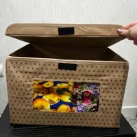 باکس لباس پارچه‌ای طلق دار