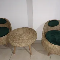 میز وصندلی حصیر بافت