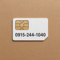 سیم‌کارت 0915 رُند تمیز بدون زنگ‌خور