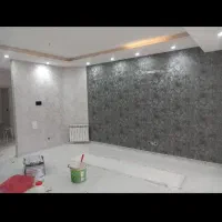 نصاب کاغذ دیواری و رنگ امیزی|خدمات پیشه و مهارت|اهواز, کوی رمضان|دیوار