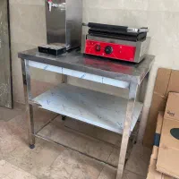 میزکار دو طبقه استیل