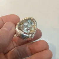 انگشتر نقره دستساز توپاز سوئیس|جواهرات|اصفهان, سیچان|دیوار