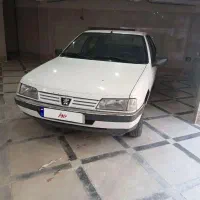 پژو اردی رنگ سفید ماشین فوق‌العاده سالم پول لازم