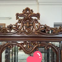 گنجه با چوب راش و منبت