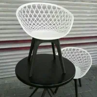 میز و صندلی بامبوپلیمری و صندلی دیاموند