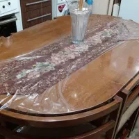 میز ناهار خوری کم جا ۶ نفره|میز و صندلی غذاخوری|برخوار, |دیوار