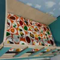 تخت کودک|تخت و صندلی بچه|خرمآباد, |دیوار