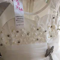 لباس عروس دخترانه کاملا نو به همراه تور سر|کفش و لباس بچه|مشهد, وکیل‌آباد|دیوار