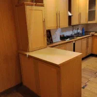 کابینت کارکرده با تمام لوازم