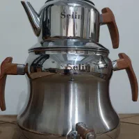 کتری قوری کرومی کاملا نو