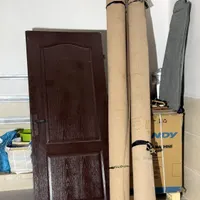 درب چوبی با چهارچوب آهنی