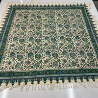 قلمکاری اصفهان سفره سنتی|پرده، رانر، رومیزی|شاهینشهر, عطار|دیوار