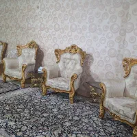 مبل سلطنتی۹نفره بامیز|مبلمان خانگی و میز عسلی|محمدشهر, محمدشهر|دیوار