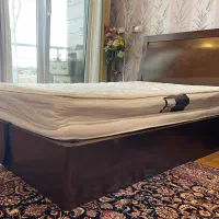 تخت خواب یک نفره با چوب راش