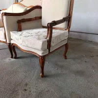 مبل فرانسوی ست۸نفره تمام چوب گردوبه شرط بازدید