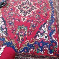 فرش دست بافت سالم بدون پارگی در دو طرح