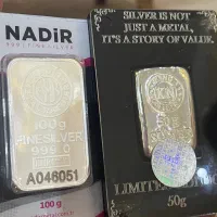 نقره شمش ساچمه از ۵۰ گرم تا ۱۰ کیلو ایرانی و ترک