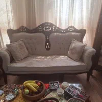 مبل استیل چوب گردو در حد نو|مبلمان خانگی و میز عسلی|تهران, شمس‌آباد|دیوار