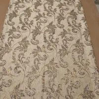 پارچه پرده‌ای( ترک )مدل طلاکوب جنس ژاکارت