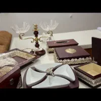 دکوری شیک با ترکیب رنگ چوب  زرشکی و سیلور