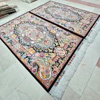 فرش (جفت دو ذرعی) سالاری کف ابریشم تبریز نو|فرش|تهران, ونک|دیوار