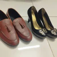 دوجفت کفش مجلسی زنانه و کالج چرم مردانه درحدنو