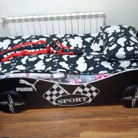 تخت و کمد پسرانه مدل ماشین . همراه تشک و روکش