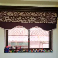 دو عدد پرده رومن ( اتاق خواب )