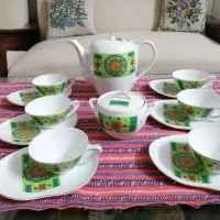 ظرف ظروف کلمن سرویس عصرانه خوری آنتیک قدیمی سینی