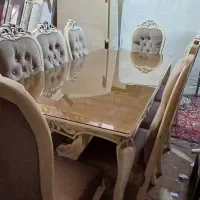 میز وصندلی نهار خوری ۸ نفره تخت باغ