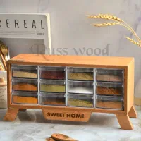 باکس ادویه برنج حبوبات چوبی|ظروف نگهدارنده، پلاستیکی، یکبارمصرف|محمدشهر, محمدشهر|دیوار