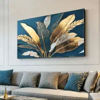 تابلو نقاشی برگ موز ، برجسته