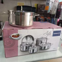 سرویس قابلمه استیل۹پارچه کرکمازترک بادرب استیل