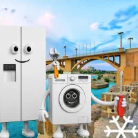 تعمیر انواع یخچال فریزر،ماشین لباسشویی و کولر گازی